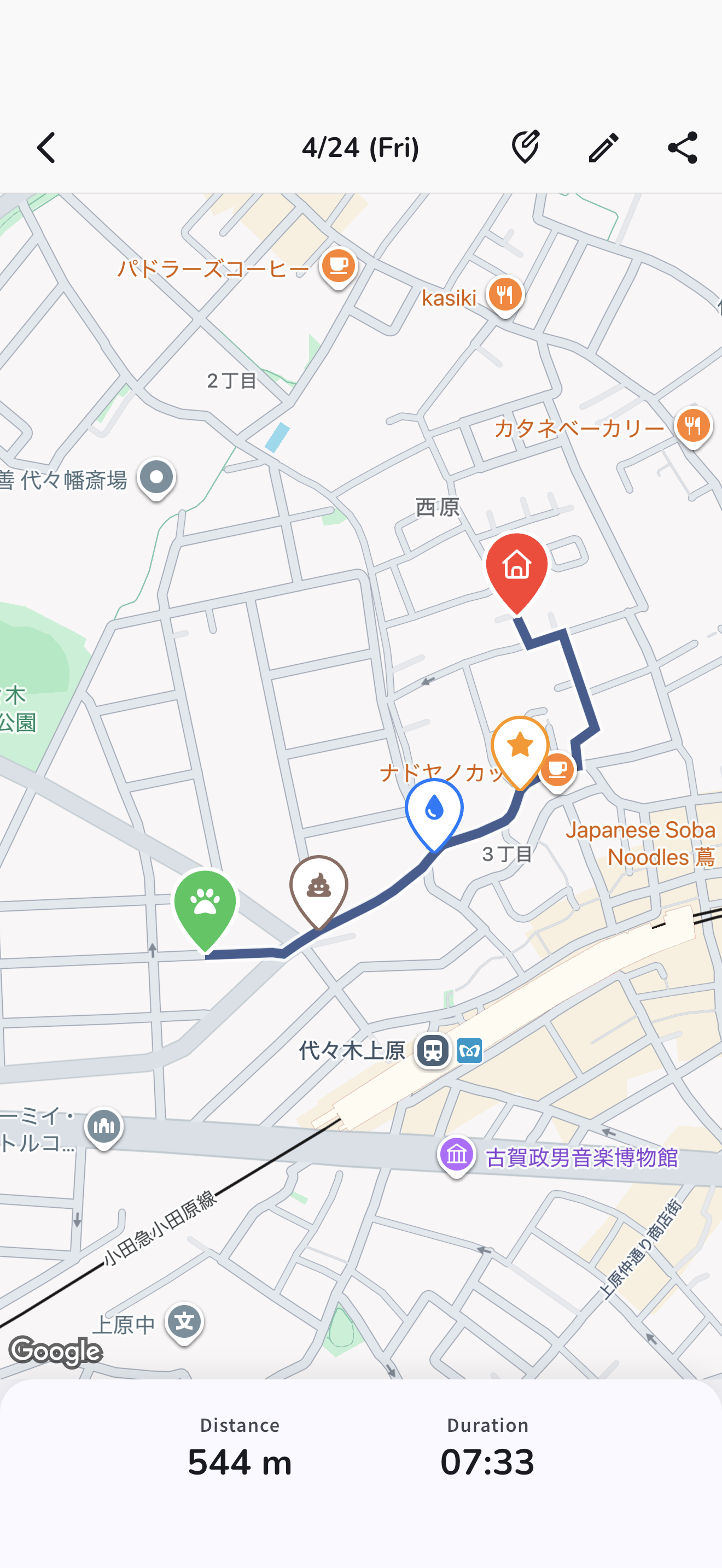 Walk details